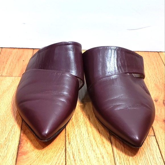 Alumnae Leather Mules - Picture 1 of 9